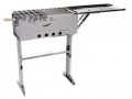 Schaschlik Grill, Edelstahl Grill, Mangal mit Deckel